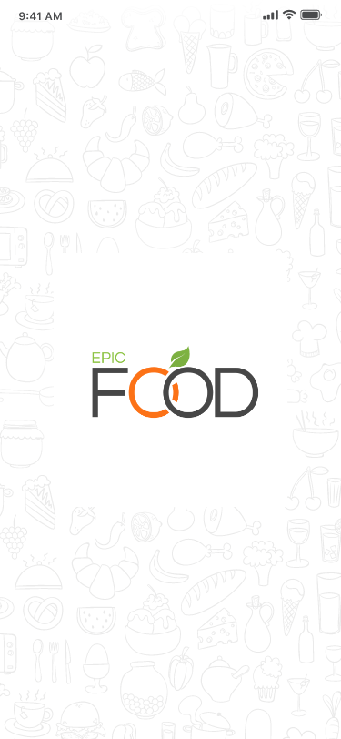 Food delivery app UI preview
